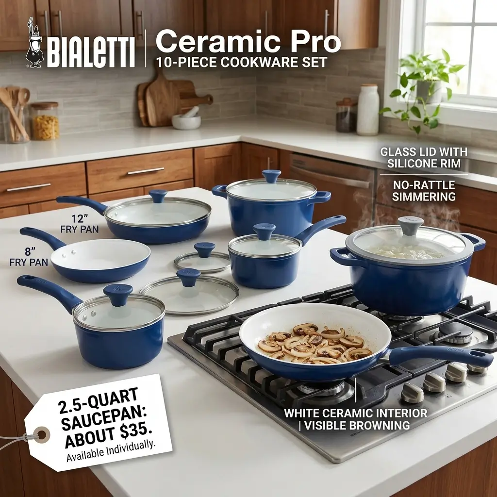 Bialetti Ceramic Pro 10-Piece Set