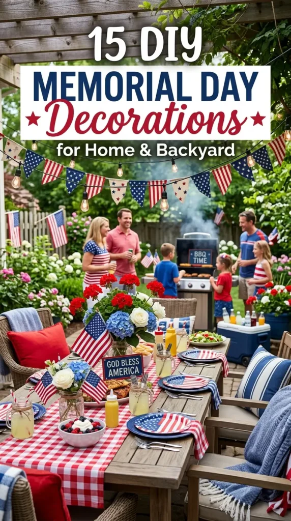 DIY Memorial Day Decorations for Home and Backyard