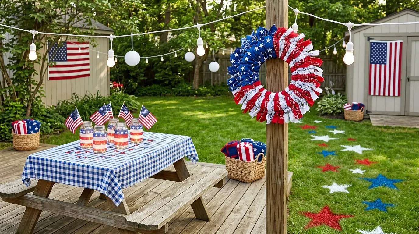 DIY Memorial Day Decorations for Home and Backyard