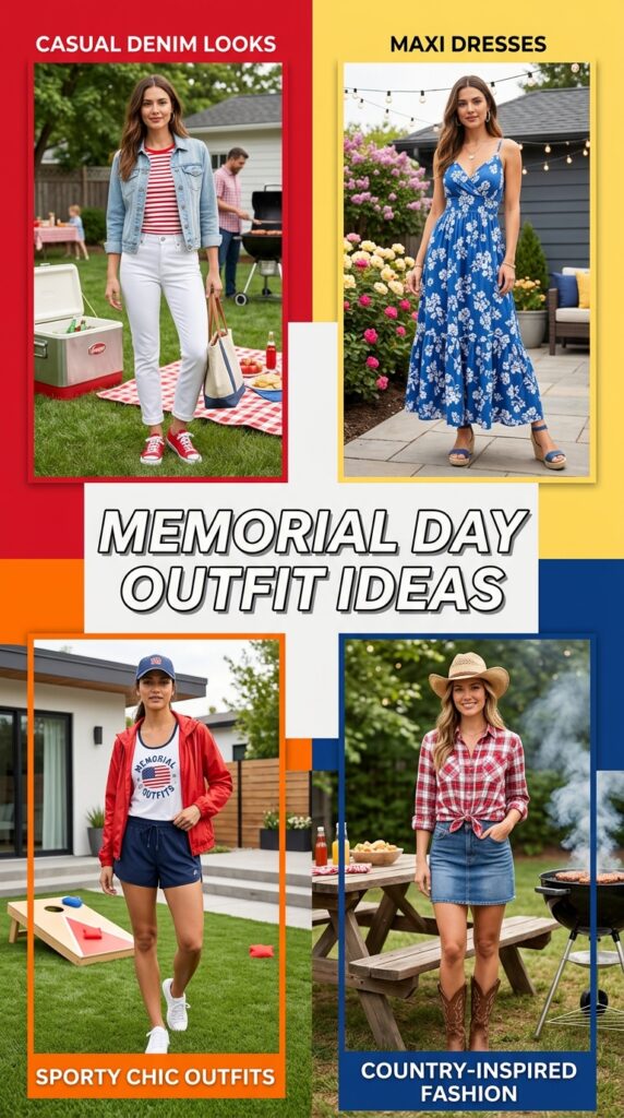 Cute Memorial Day Outfit Ideas for Backyard BBQs