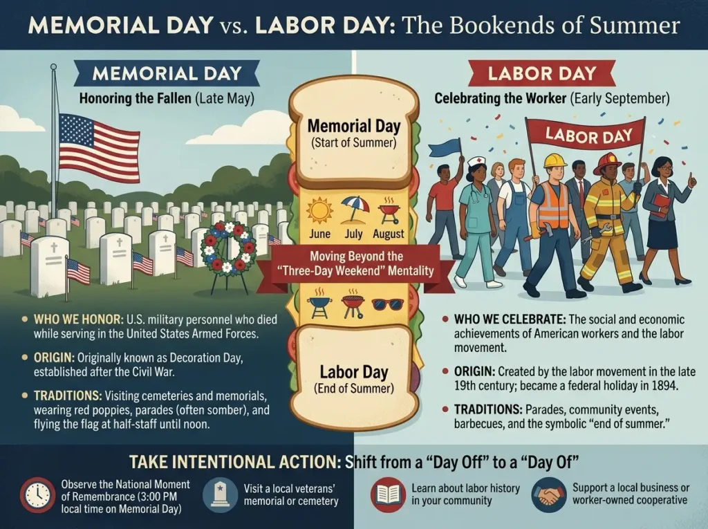 Memorial Day vs Labor Day
