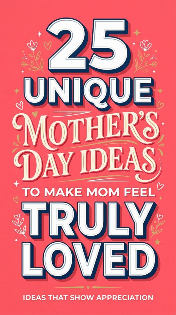 25 Unique Mother’s Day Ideas to Make Mom Feel Truly Loved