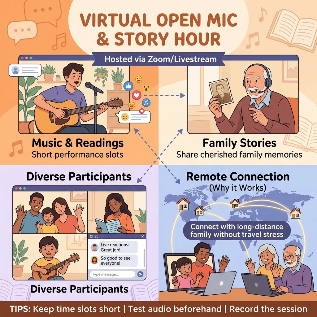 Virtual Open Mic and Story Hour