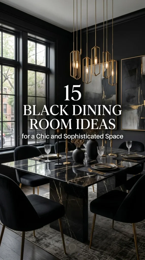 15 Black Dining Room Ideas for a Chic and Sophisticated Space
