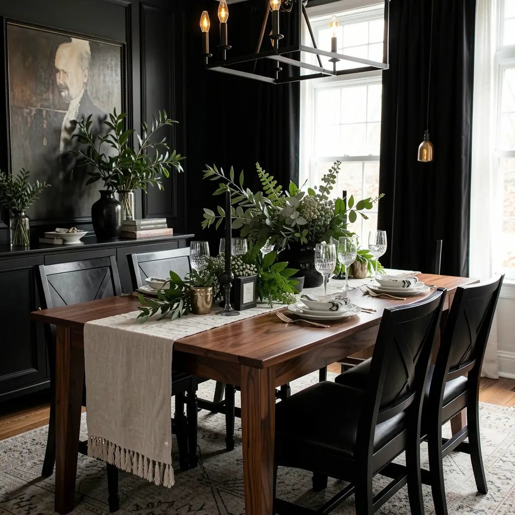 Black and Natural Elements