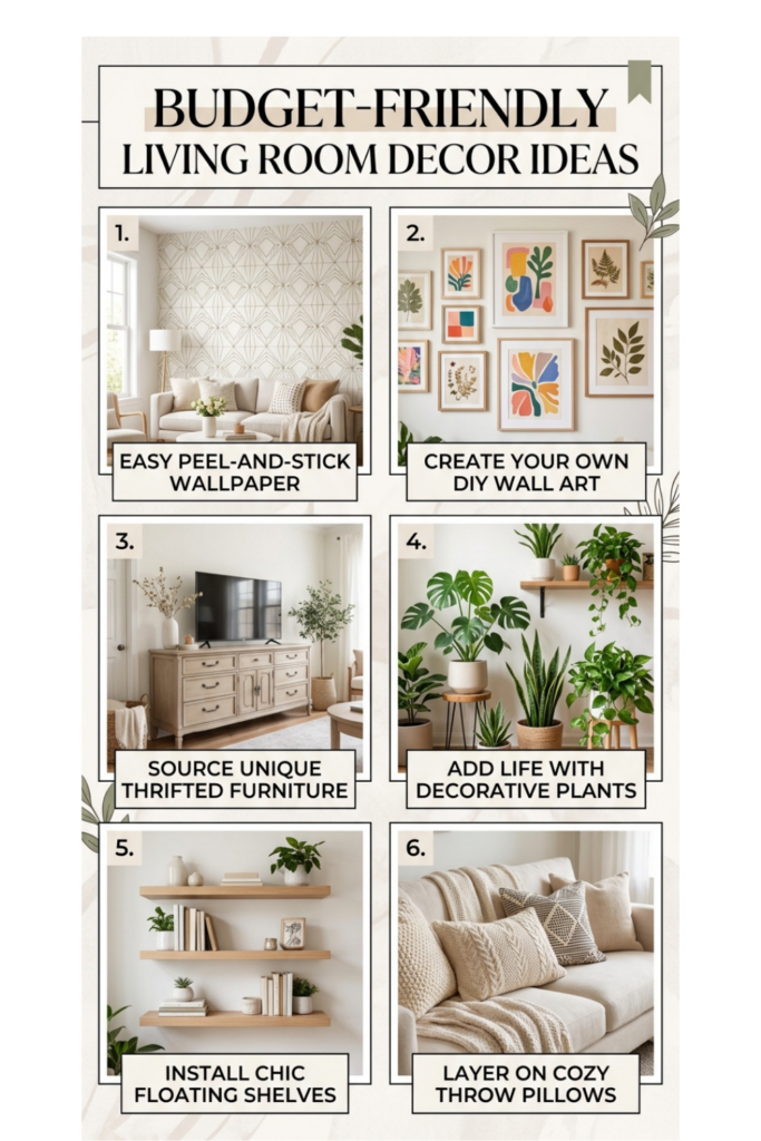 Budget-Friendly Living Room Decor Ideas