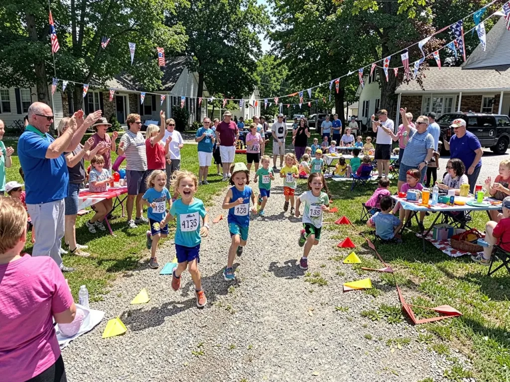 Small-town parades and family gatherings