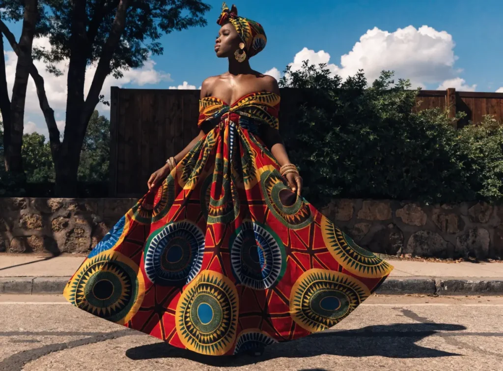 Ankara maxi dress