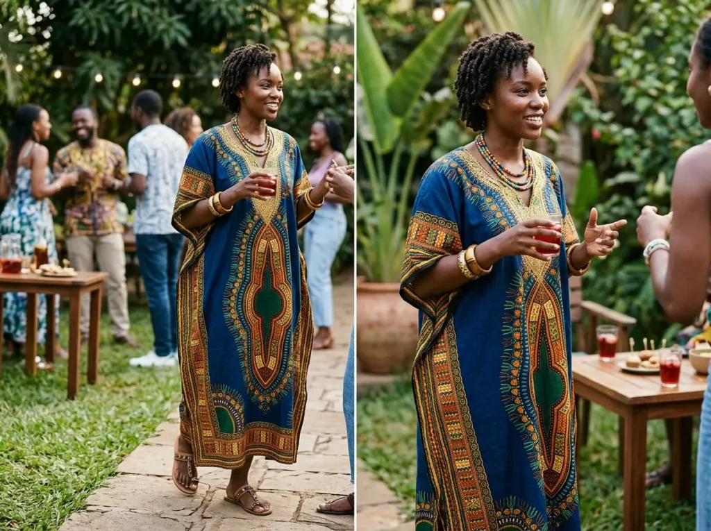 African Print Kaftan