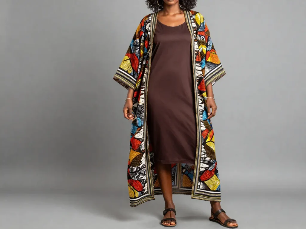 African Print Kimono