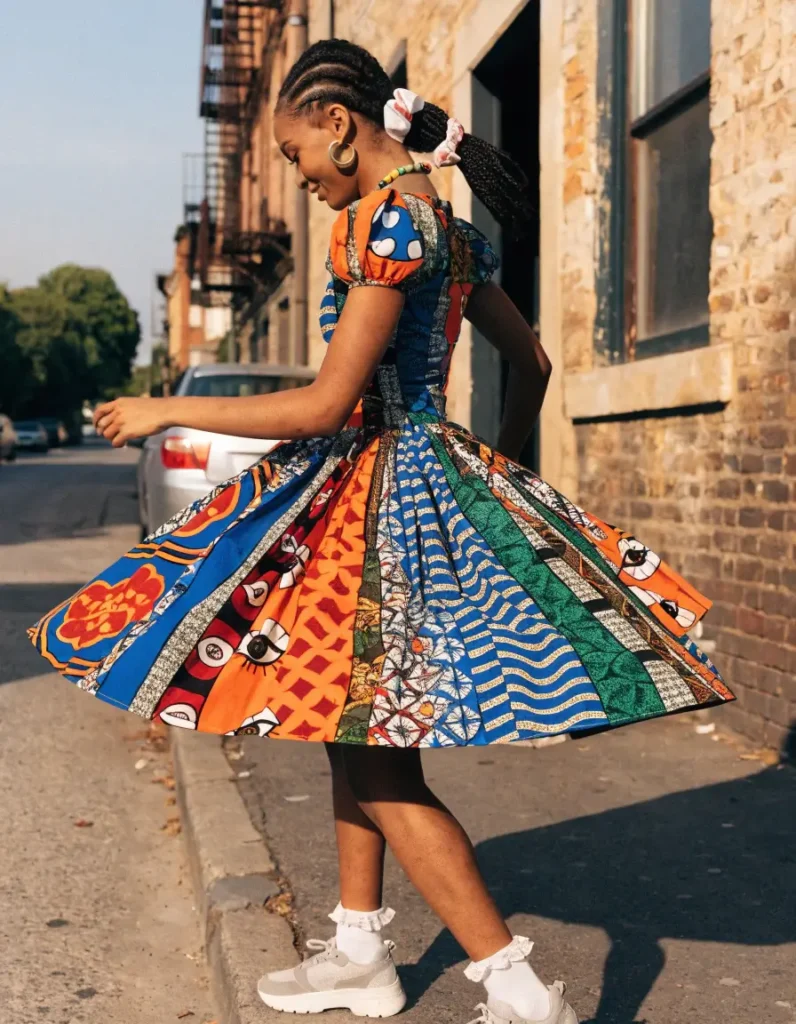 Kitenge Skater Dress