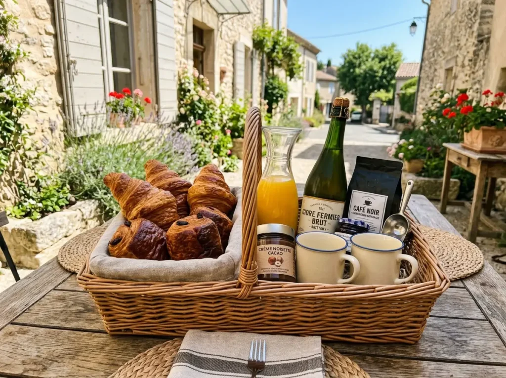  French Café Morning Brunch Basket