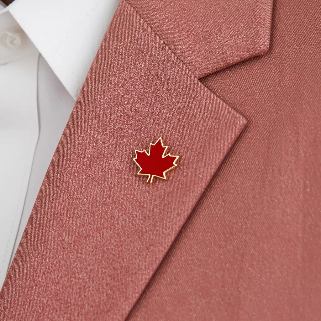 Enamel Maple Leaf Lapel Pins