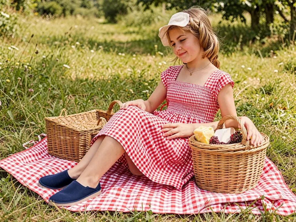 Red and White Gingham Sundress