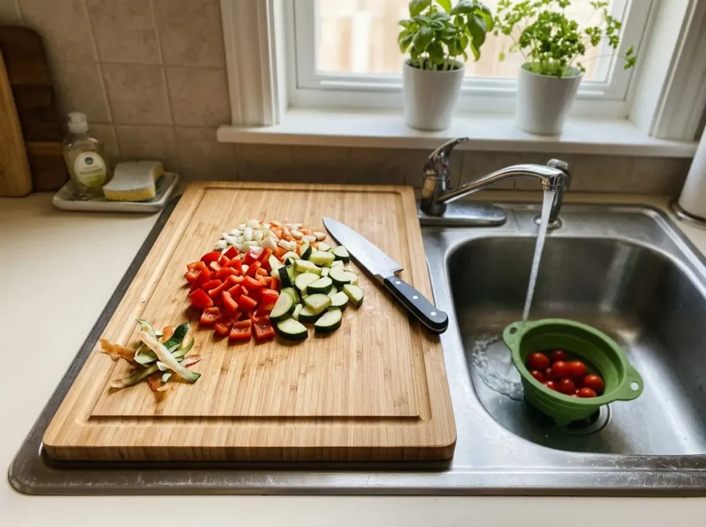 Over-the-Sink Cutting Board