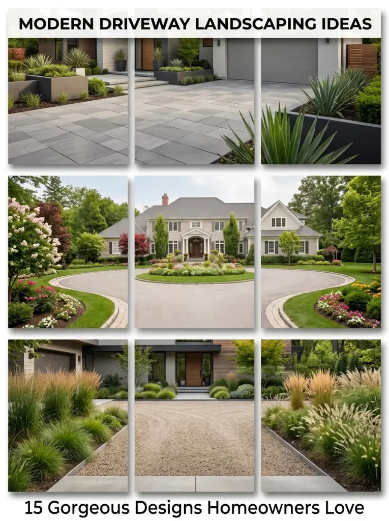 Modern Driveway Landscaping Ideas