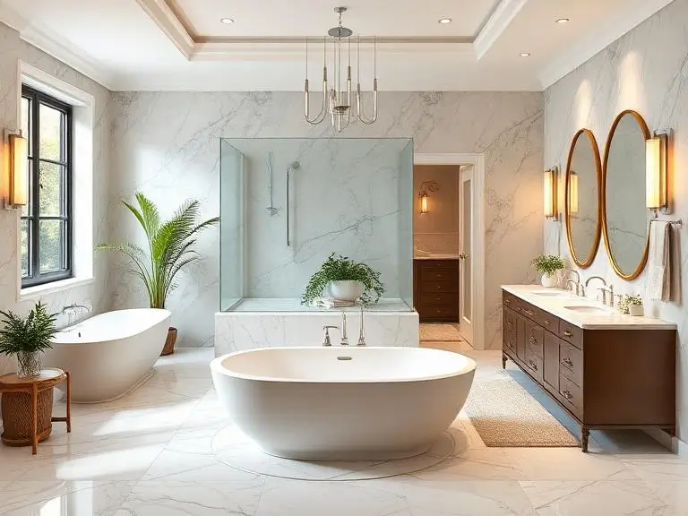 Large Luxury Bathroom Layout