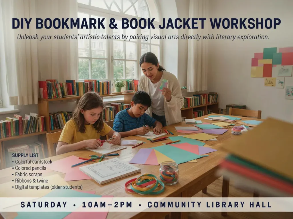 DIY Bookmark and Book Jacket Craft Workshop