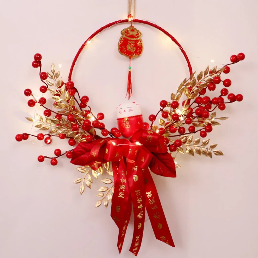 DIY National Day Welcome Wreath