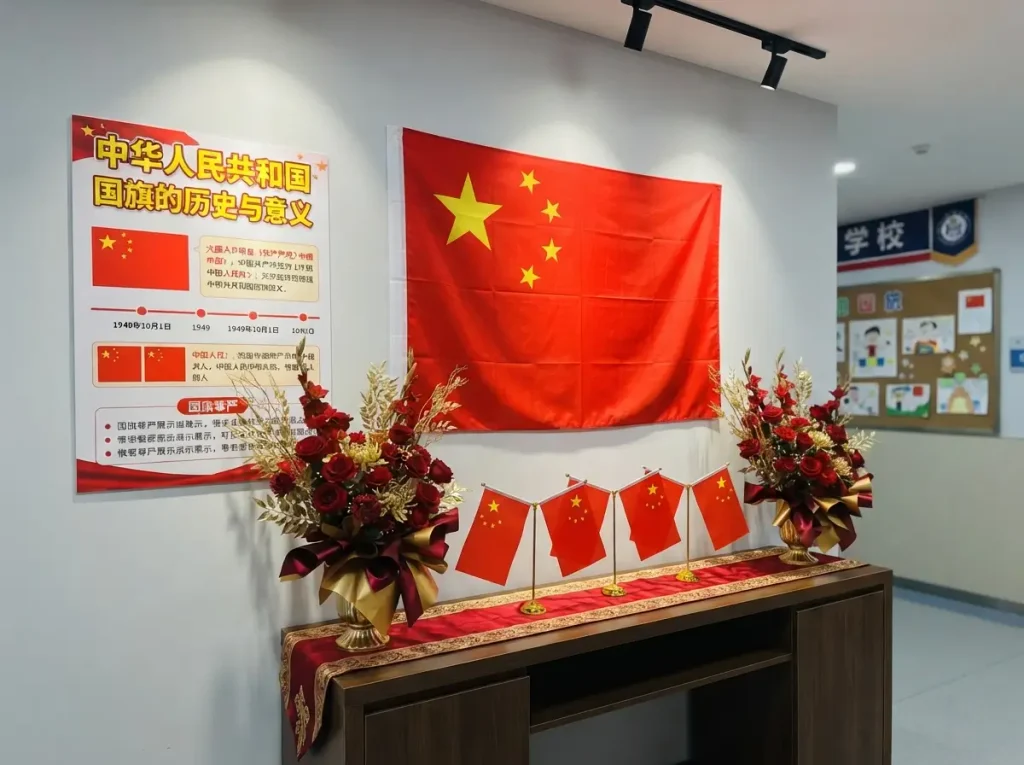 China National Day Flag Display