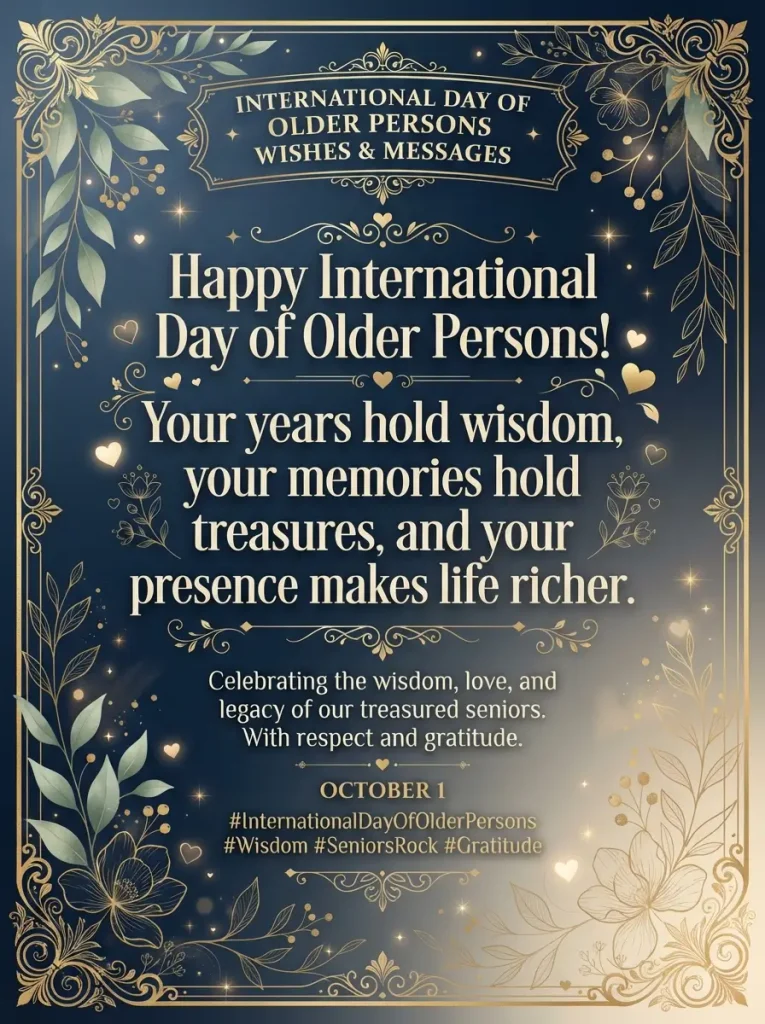 International Day of Older Persons Wishes