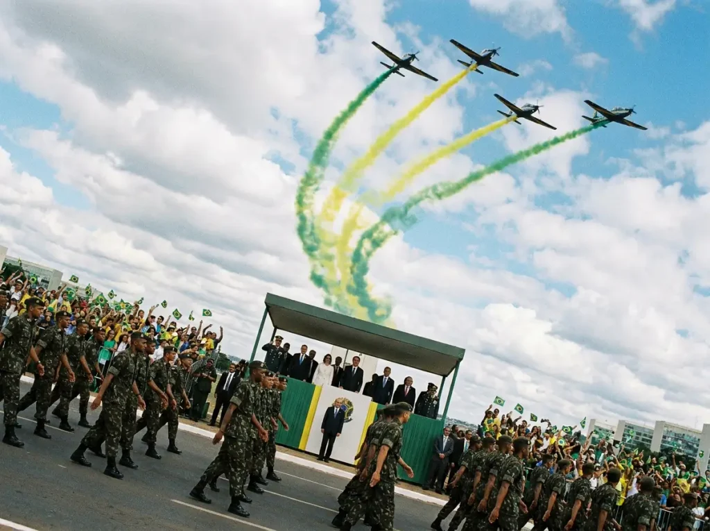 Military Parades and Patriotic Air Shows