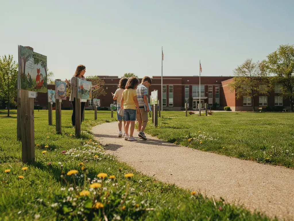 Outdoor "Story Walk" Around the Schoolyard