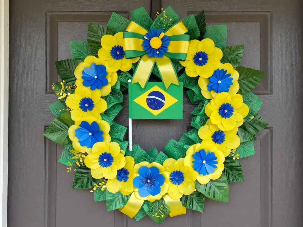 Patriotic Front Door Wreath