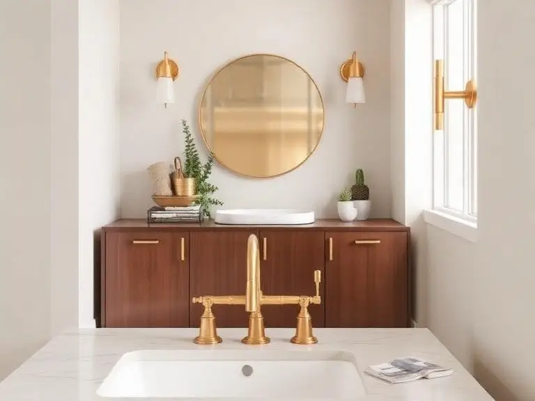 Warm Metallic Finishes