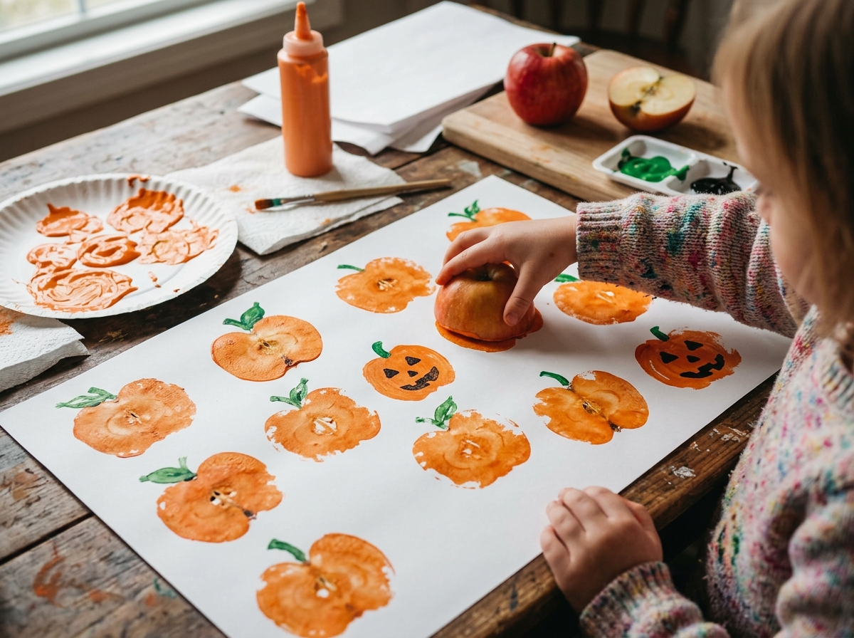 Apple Stamp Pumpkin Patch Printing