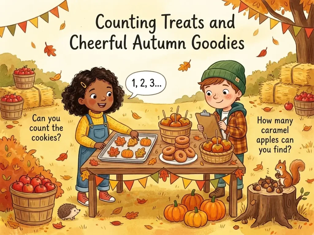 Counting Treats and Cheerful Autumn Goodies