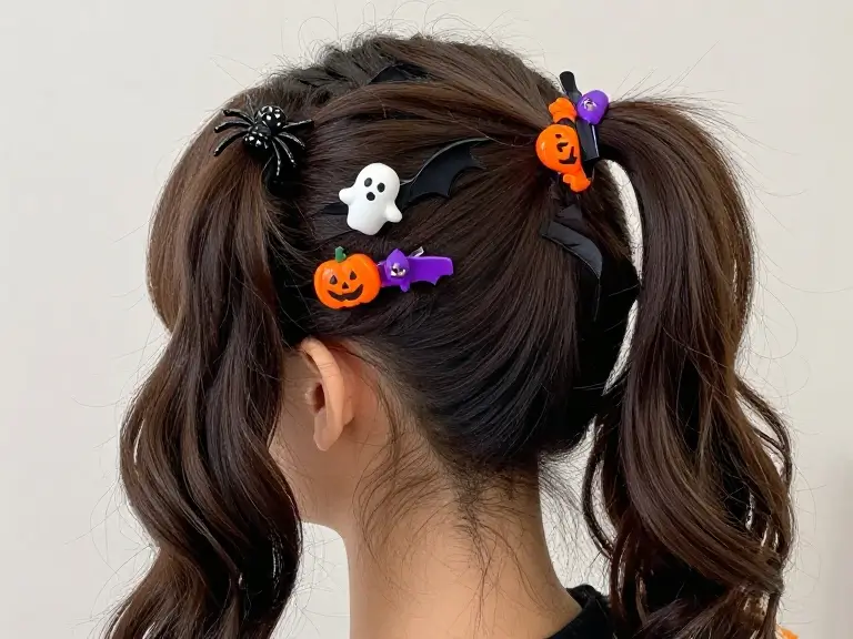 Spooky Hair Clips and Hair Accessories
