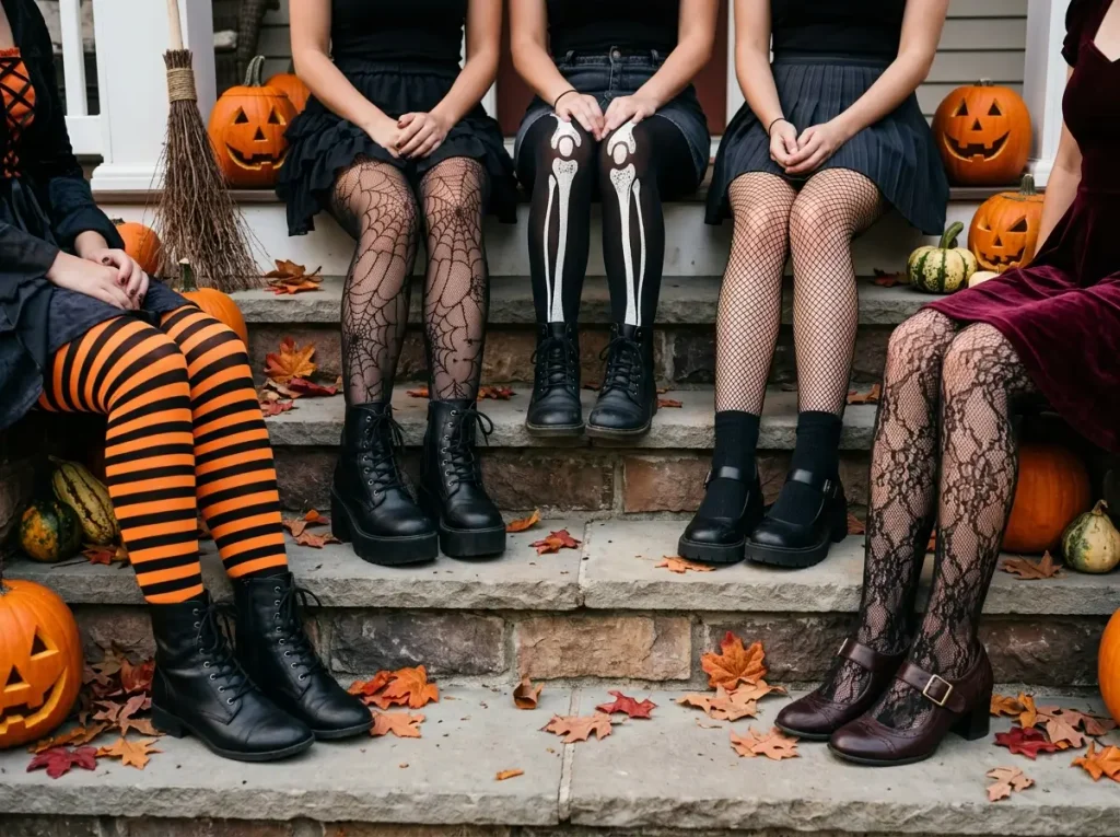 Halloween Stockings and Patterned Tights
