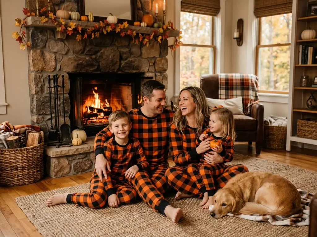 Bold Black and Orange Buffalo Plaid