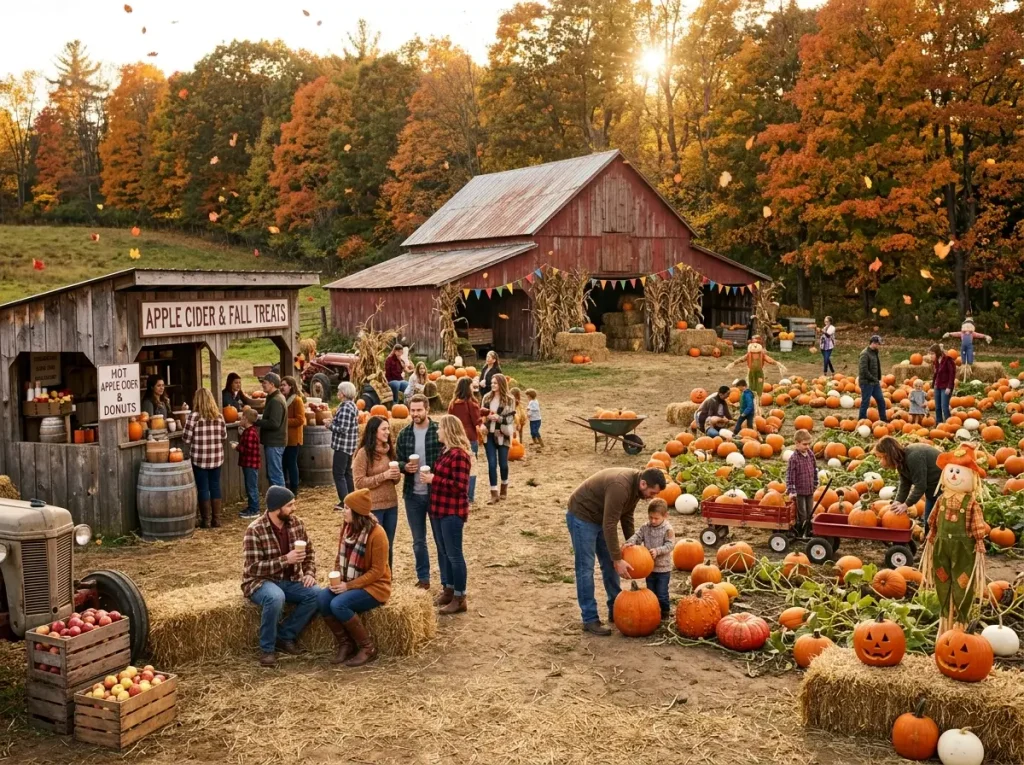 Cozy Autumn Harvests and Pumpkin Patches