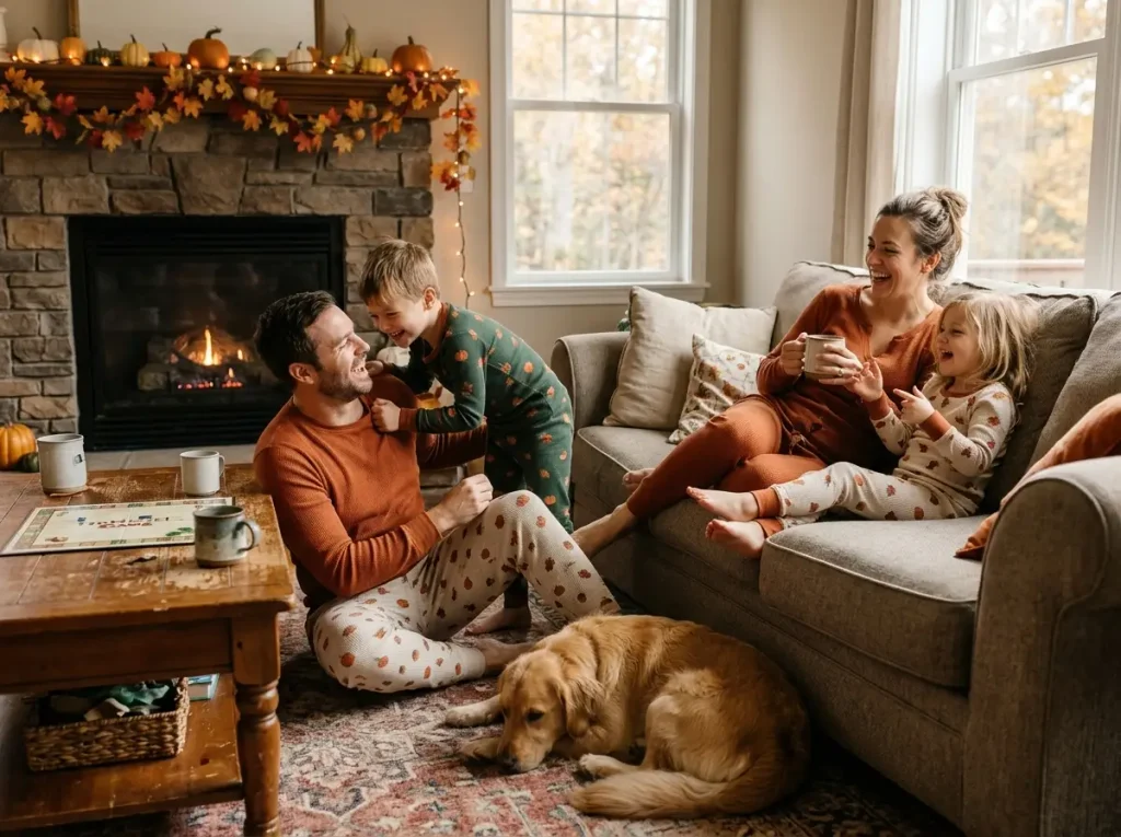 Cozy Matching Pajamas for Home Sessions