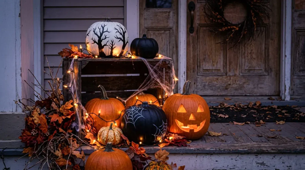 Create a Spooky Pumpkin Display