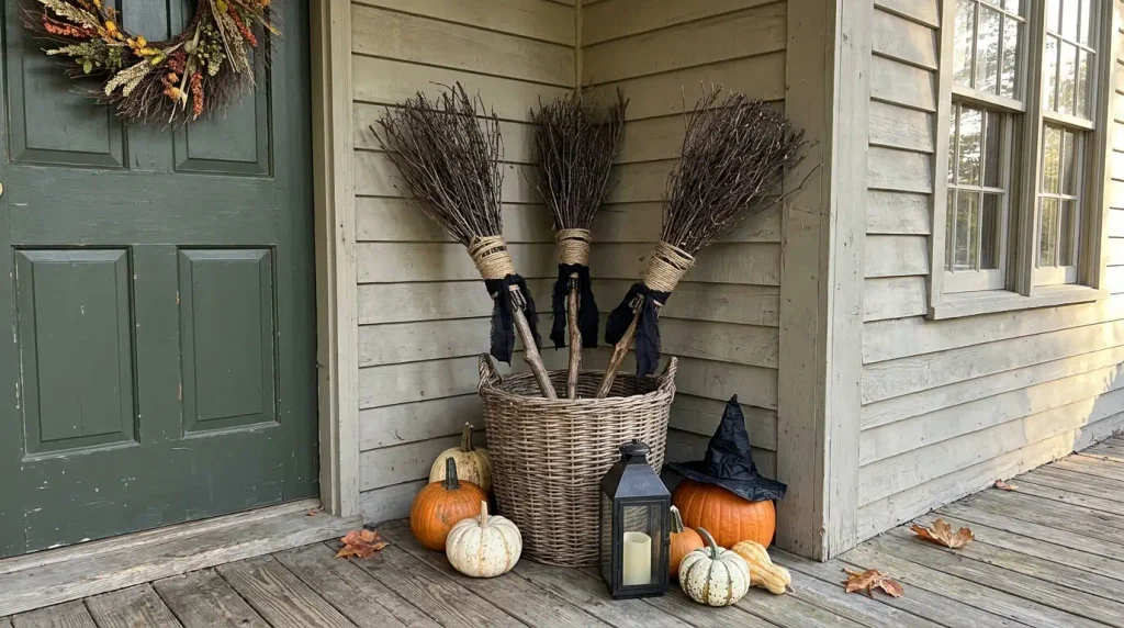 Create a Witch's Broom Display