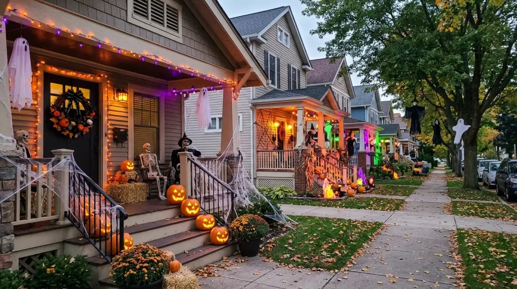 Decorate Your Front Door with a Halloween Wreath