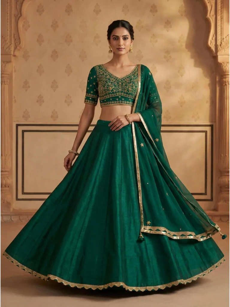 Elegant Embroidered Lehenga