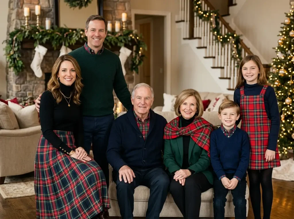 Festive Tartan Plaid Family Looks