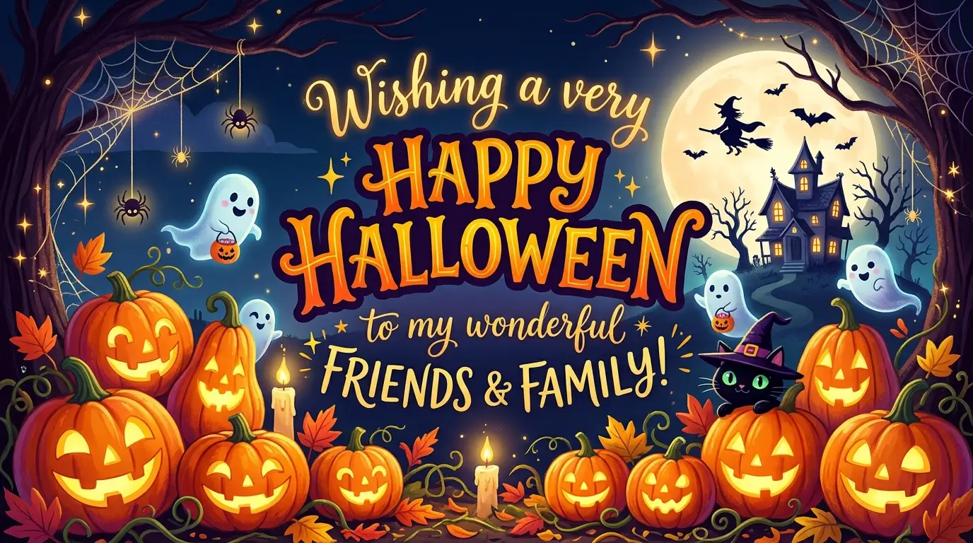 Halloween Wishes for Friends & Family