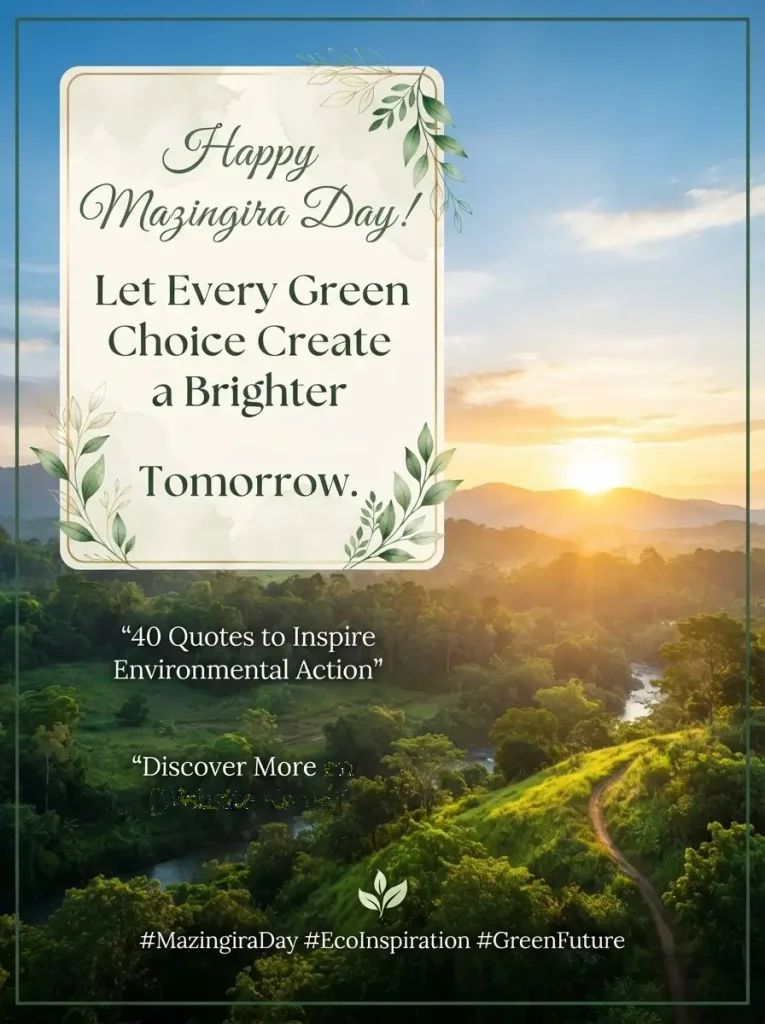 Mazingira Day Inspirational Messages