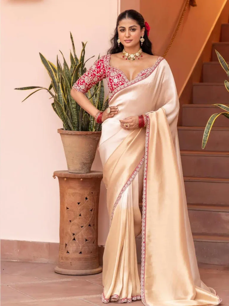 Statement Blouse With a Classic Saree