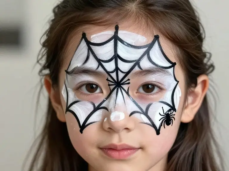Spiderweb Face Paint
