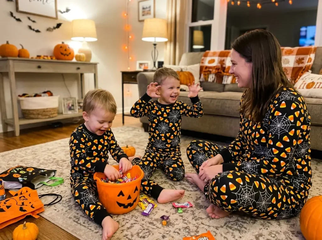 Spiderweb and Candy Corn Mashup
