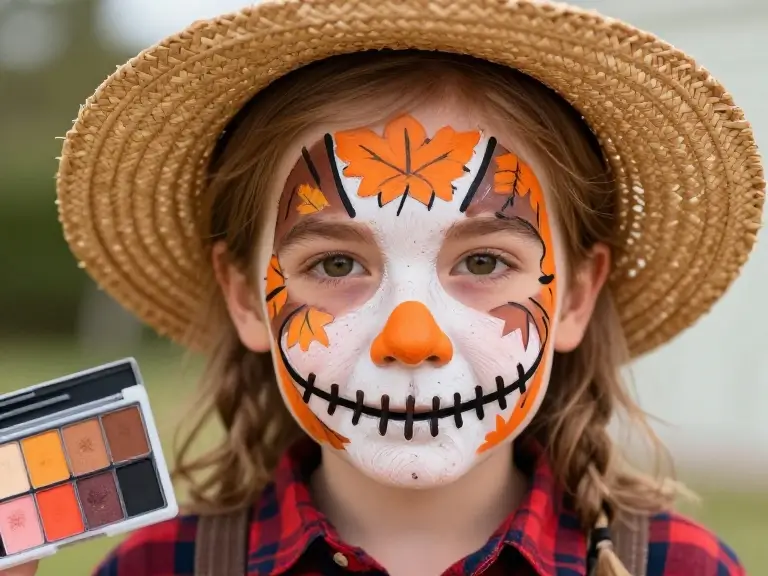 Spooky Scarecrow Face Paint
