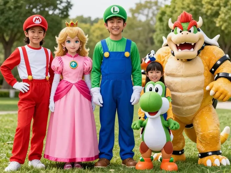 Super Mario Family Costume
