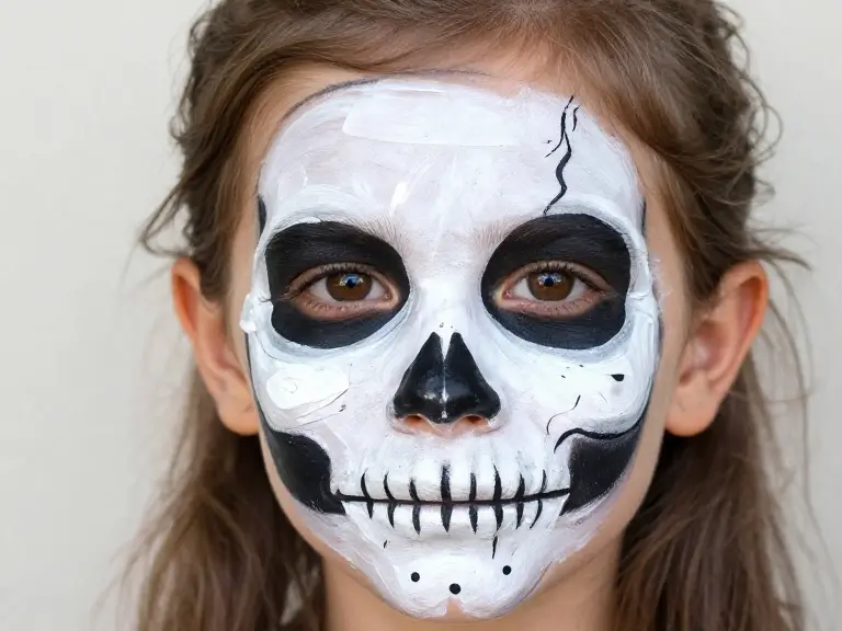  Tiny Skeleton Face Paint