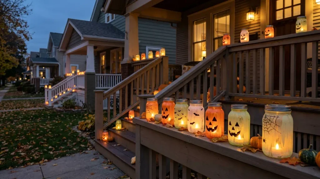 Transform Old Glass Jars into Halloween Lanterns